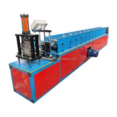Hotels Metal Roller Door Guide Rail Shuttering Roll Forming Machinery